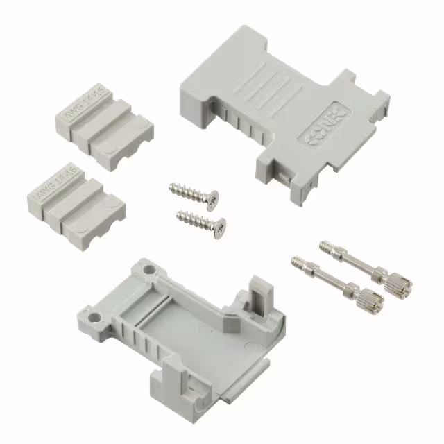 165X17959XE Conec  Capots de connecteurs D-Sub en forme de D